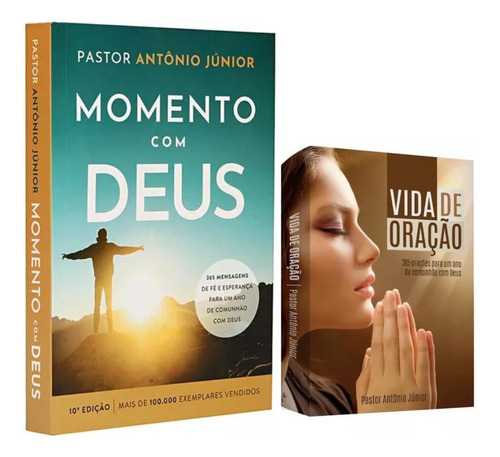 1 Livro Momento Com Deus + 1 Livro Vida De Oração