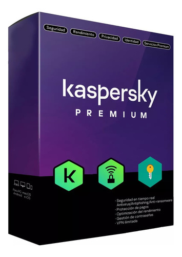 Antivirus Kaspersky Total Premium - 100 Dispositivos