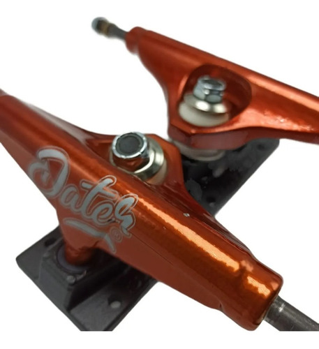 Imagen 5 de 6 de Trucks Para Skate Dater Full Color Ladrillo 139mm