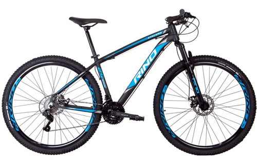 Bicicleta Aro 29 Rino Atacama 24v - Index - Freio Hidraulico Tamanho Do Quadro 15   Cor Azul