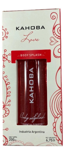 Body Splash Femenino Kahoba X 200ml Love