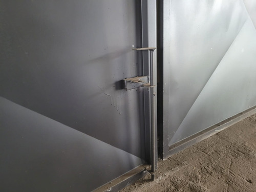 Portão/garagem Misto Diagonal Chapa Diamantada 2,4x2m