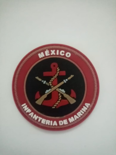 Insignia De Pvc Infanteria De Marina Color Rojo