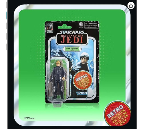 Star Wars Retro Luke Skywalker Jedi Knight  3.75 