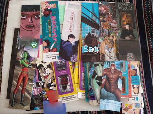 Entrada Feria Comic Con Arg 2019 + 70 Señaladores De Comics (Usado)