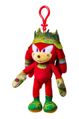 Peluche Con Clip Sonic Sega 17cm Knuckles Son7004 Febo