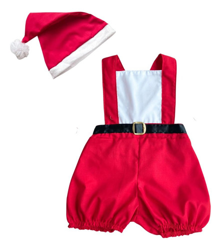 Roupa De Natal Bebê Noel Baby Body Jardineira Macacão