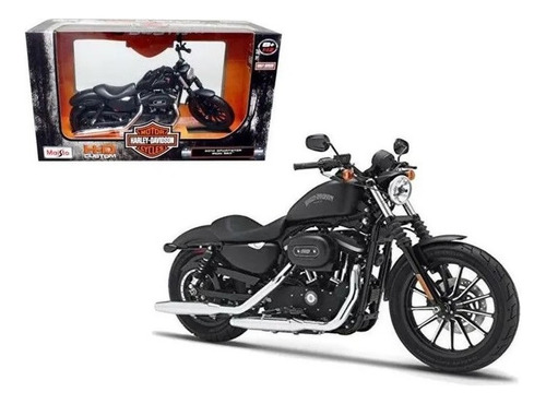 Sportster 2014 Iron 883 Harley Davidson 1:12 Maisto Diecast Color Negro