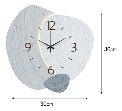 - Reloj De Pared Minimalista Para Hogar Moderno Azul