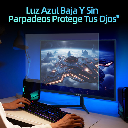 Monitor Gamer KTC con pantalla de 24" 100Hz 110V y resolución Full HD
