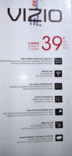 Imagen 3 de 8 de Tv Smart Tv Vizio Led E390i-b1 De 39 /1080p Pantalla Partida