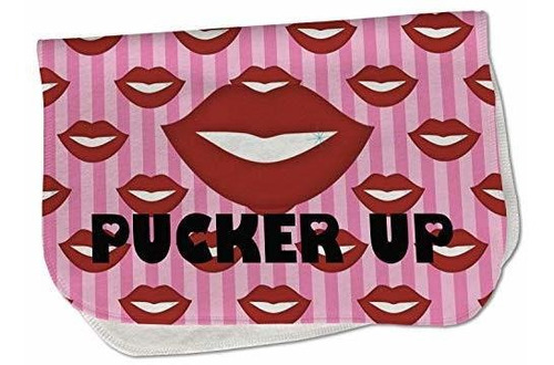 Pañuelo Para Eructar Labios (pucker Up) - Felpa