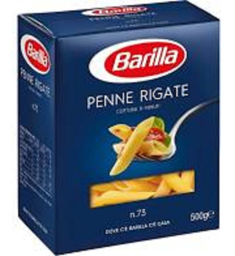 Fideos Penne Rigatti Barilla X 500 Gr - Caja X 5 Unid.