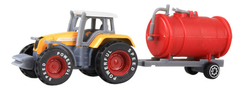 Farm Tractor Truck Toy Push And Go Party Supplies Orange