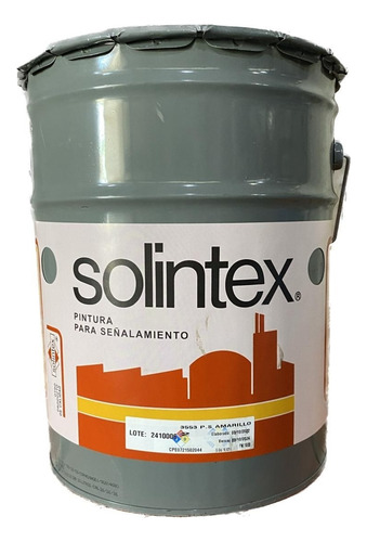 Pintura Trafico Señalamiento Rojo 3554 Cuñete 5gal Solintex