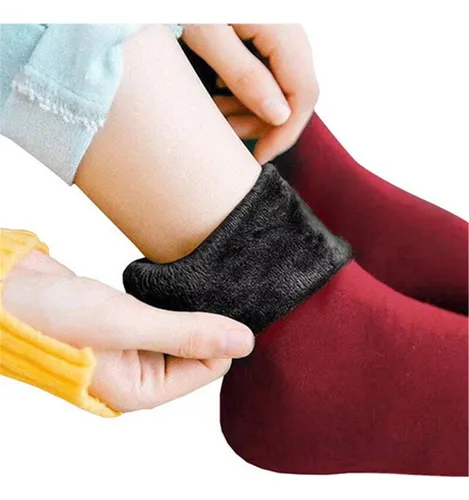 . 4 Pares De Calcetines Tobilleros De Lana For Mujer