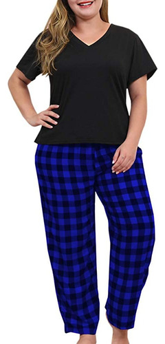 Conjunto De Pijama De Talla Grande Para Mujer Y Pantalones D