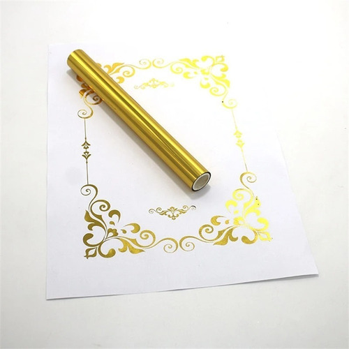 Rollo Foil Reactivo Para Toner 0.32x5 Mts : Color Oro