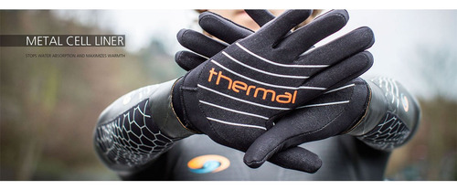 Guante Térmico De Natación Blueseventy Modelo Entrenamiento Negro Talle