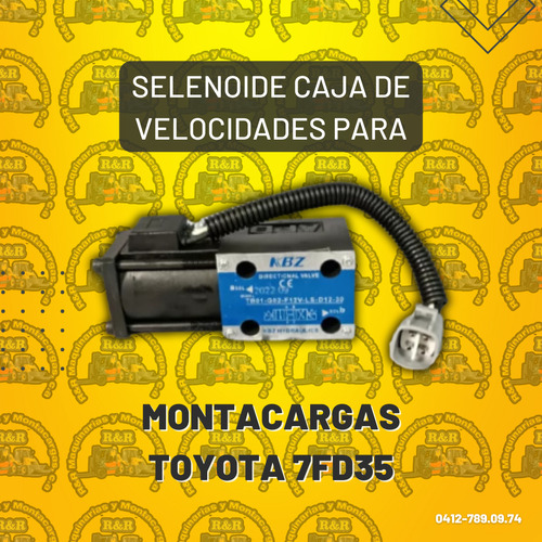 Selenoide Caja De Velocidades Para Montacargas Toyota 7fd35