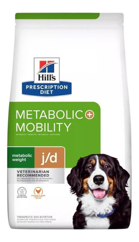 Alimento Hill's Prescription Diet Metabolic + Mobility j/d para perro adulto sabor pollo en bolsa de 10.8kg