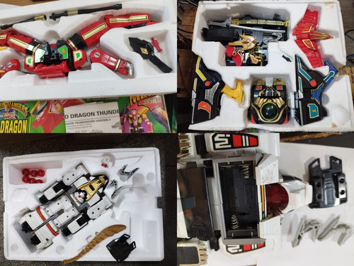 Thunder Zord Power Rangers Bandai Assault White Dragon Caixa (Usado)
