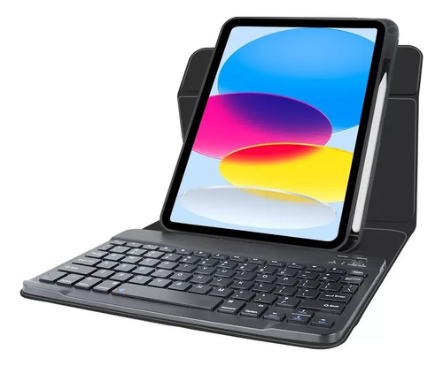 Estuche 360 Smart Case Con Teclado Para iPad 9na Gen 10.2