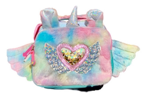 Kit Mochila Primaria Unicornio Con Luz + Lonchera Lapicera