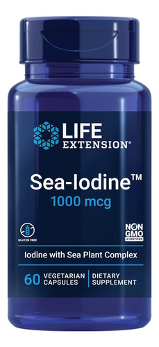 Sea Iodine Yodo De Mar Natural 1000mcg 60 Capsulas