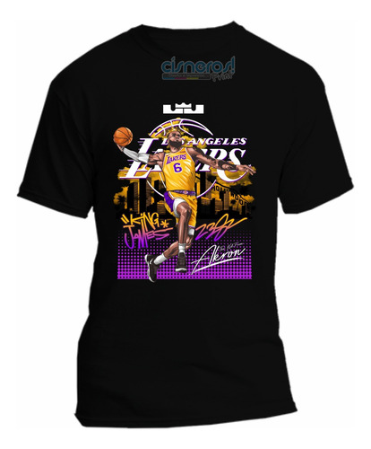 Playera Lebron James Nba Lakers Todas Las Tallas