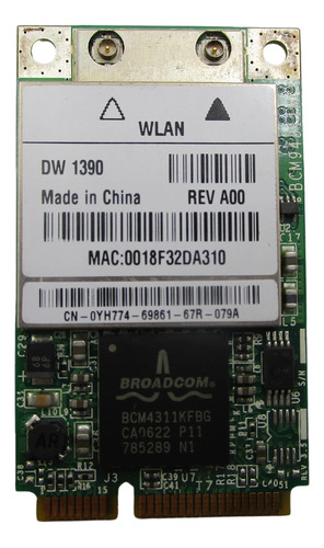 Tarjeta Wifi Wlan Broadcom Dell Inspiron 0yh774