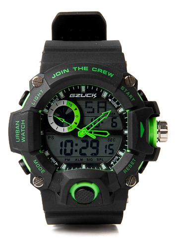 Reloj Gzuck Wexell Negro/verde