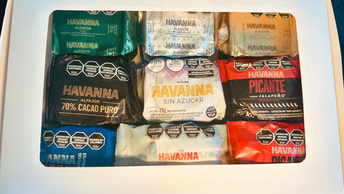 Caja 18 Alfajores Havanna Degustacion Premium Surtidos