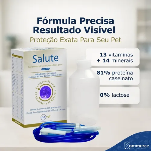 Salute 108g Animal Suplemento Nutrição Hipercalórico Sachês