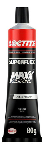 Silicone Vedante Oximico Loctite Superflex Maxx Preto 80g