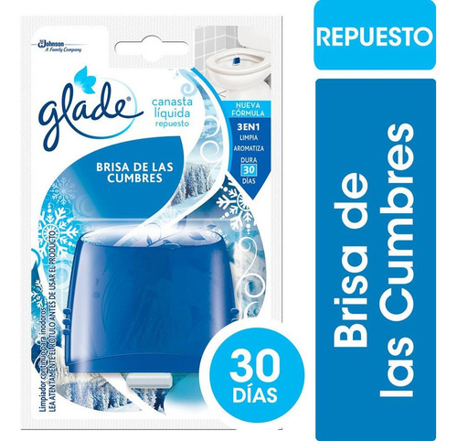 Canasta Líquida Inodoro Glade Brisa Cumbres Repuesto 50ml