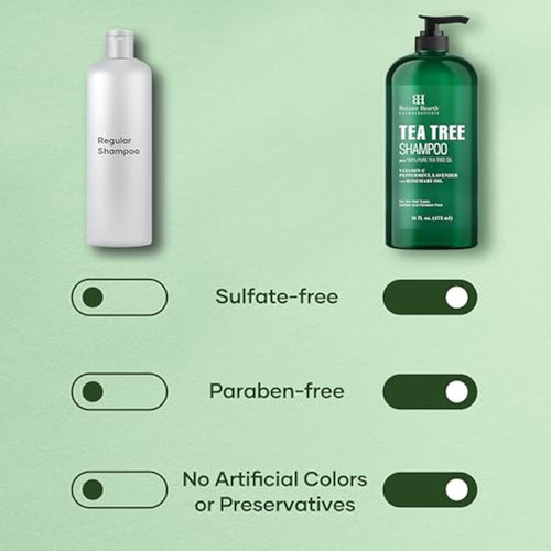 Shampoo Botanic Hearth Tea Tree, Vitamina C,