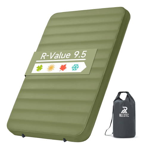 Colchoneta De Dormir Doble Autoinflable Con Valor De 9.5 R, 