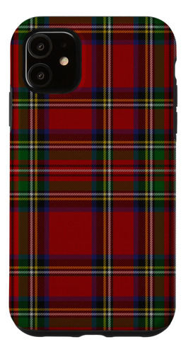 iPhone 11 Royal Stewart Tartan Scottish Pl B08k4vvlzp_300324