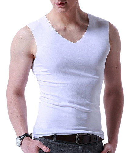 Camiseta Sin Costuras Delgada Deportiva Para Hombre De Talla
