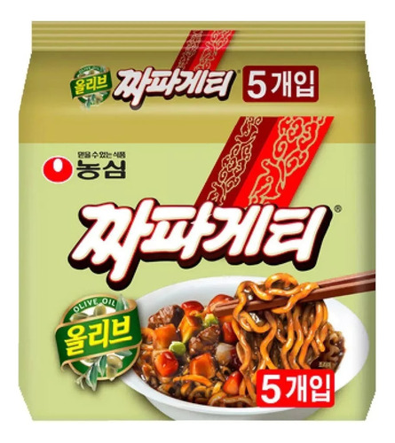 Ramen Coreano Chapaguetti Fideo Instantaneo Pack 5 Unidades