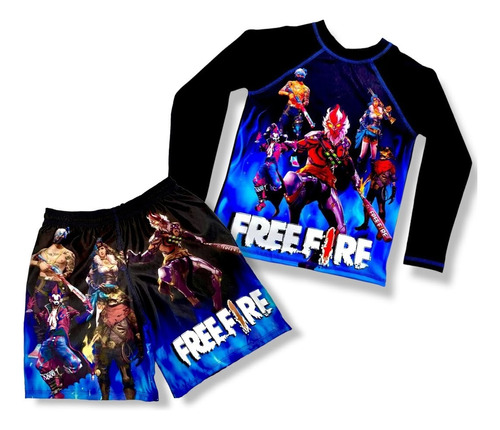 Conjunto De Free Fire  - Traje De Baño Para Niños