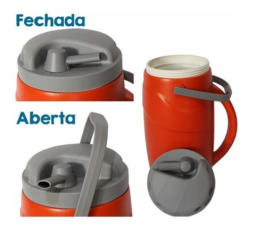 Imagem 2 de 2 de Garrafa Térmica Gufani 2lts Com Alça Botijão Térmico