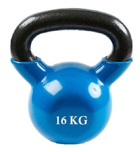 Pesa Rusa Kettlebell 16 Kilos Cubierta Vinilo Alta Calidad