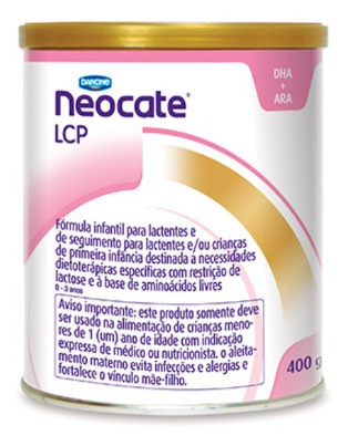 Leite Neocate Lcp 4 Latas 400 Gramas Produto Original