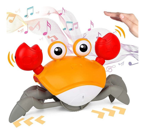 Interactive Electric Crab Toy With Music And 1