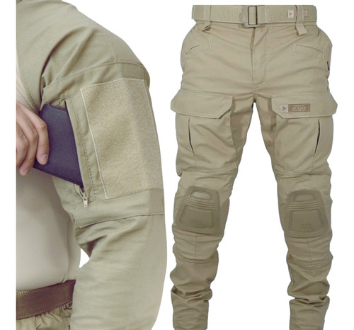 Farda Calça Ranger Com Combat Shirt Hrt Tan Desert Dacs