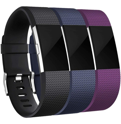 Mallas De Reloj Fitbit Charge 2 (3 Unidades) Talle S