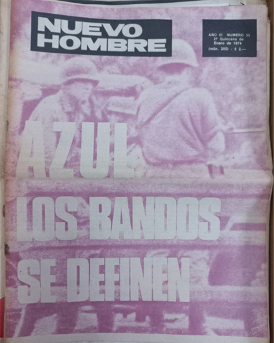 Nuevo Hombre Revista/ Enero 1974/ De Colección / Buen Estado