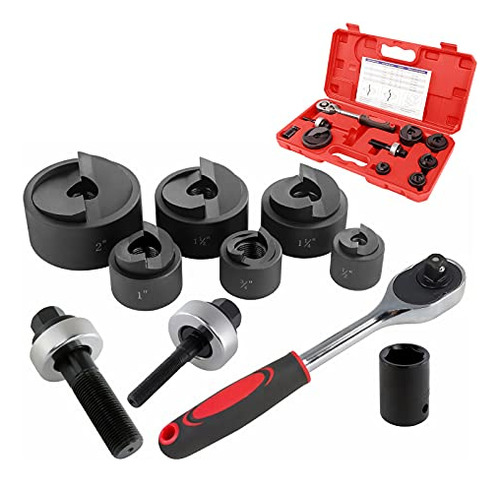 Kits De Perforadoras Igeelee Ratchet Knockout De 1/2 A 2 Pul